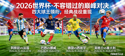 2026世界杯不容错过的巅峰对决海报合集